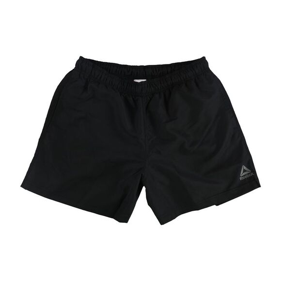 Reebok Mens Basic Boxer Swim Bottom Trunks, Black, PRE - Picture 1 of 2